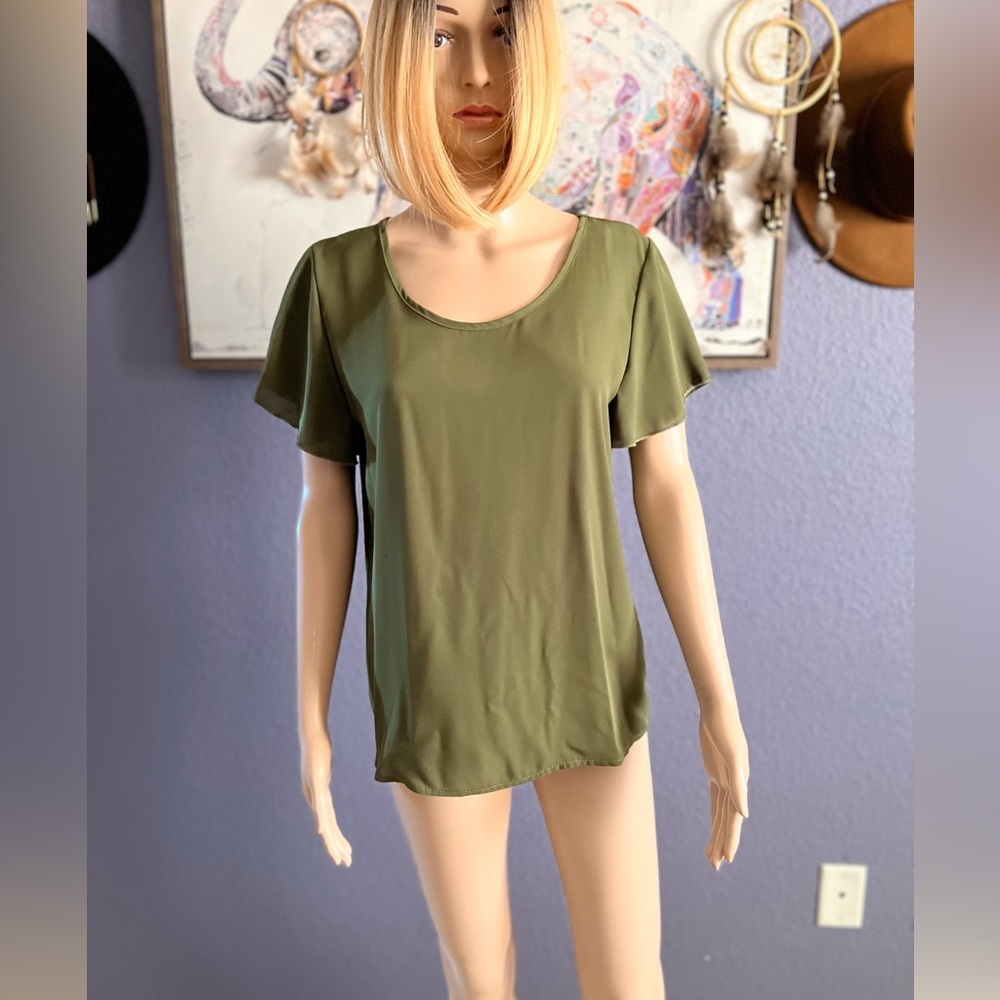 CHOCOLATE GREEN BLOUSE